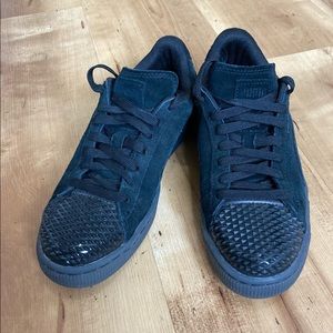 PUMA Suede Jelly Casual Black Sneakers | 7.5
